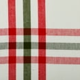 thumbnail image 5 of Contemporary Home Living Wide Plaid Cotton Table Runner - 72" - White and Red, 5 of 10