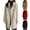 Red, variant on Women's Trench Coat Wool Blend Notched Collar Pea Coat Single Breasted Winter Overcoat Warm Long Sleeve Outerwear