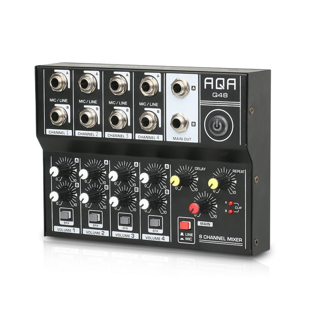 Abody Channel Multifunctional USB Audio Mixer Portable Sound Mixer Professional Home-use Dual Microphone Mixer - Walmart.com