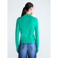 thumbnail image 3 of Free Assembly Women's and Women's Plus Polo Sweater with Long Sleeves, Lightweight, Sizes XS-4X, 3 of 5