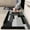 Black and White 1, variant on 2 Pieces Kitchen Rugs, Abstract Anti Fatigue Non Slip Foam Cushioned Blue and Turquoise Art Painting Comfort Indoor Floor Mat Runner Rug Set for Laundry Office Sink Bathroom (17"x48"+17"x24")