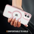 thumbnail image 6 of Magnetic for iPhone 11 Case, [Fit for MagSafe] [Never Yellowing] [Military Grade Rugged Durable Protection] Back Slim Clear Wireless Charging Shockproof Premium Phone Case,Pink, 6 of 7