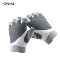 thumbnail image 2 of Hukapapa Guantes de Ejercicio Transpirables, Guantes de Gimnasia sin Dedos para Levantamiento de Pesas con Espalda Curvada, 101 sin Etiqueta Gris,, 2 of 5