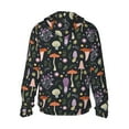 thumbnail image 2 of Goofa Mushrooms Printed Women's UPF 50+ Sun Protection Hoodie Jacket Lightweight Long Sleeve Sun Shirt for Women with Pocket Hiking Outdoor-XX-Large, 2 of 9