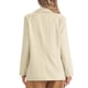 thumbnail image 3 of BLAZERS CASUALES INSPIRADORES CHIC PARA MUJERES, CHAQUETAS DE OFICINA DE MANGA LARGA Y FRONTAL ABIERTO, TRAJE DE BLAZER CON 3 BOLSILLOS, BEIGE, 3 of 6