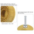 thumbnail image 3 of Unique Bargains 2Inch 80 Grit Abrasive Coating Removal Bristle Disc with 1/4 Inch Shank, Yellow, 3 of 7