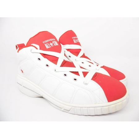 

Converse Men s All Star 2000 Core Mid Basketball AG140 White Red Silver Size 17