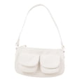 thumbnail image 4 of Bolso de hombro para mujeres axila casual de mango superior elegante para la oficina de compras Blanco, 4 of 8