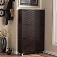 thumbnail image 4 of Bowery Hill Armoire à Chaussures Moderne Brun Foncé, 4 of 5
