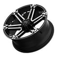 thumbnail image 2 of Tuff T01 20X9 5X114.3/5X127 -13Et 108Cb Flat Black W/ Machined Face Wheel, 2 of 3