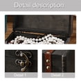 thumbnail image 6 of Locking Wooden Storage Box Vintage Homes Decors Secure Container For Valuables Multifunctional Organizing Case, 6 of 9