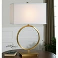 thumbnail image 2 of Bowery Hill Lampe de Table Ronde Moderne en Laiton Brossé Plaqué, 2 of 2