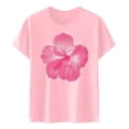 thumbnail image 4 of LUOGENLI T-shirts pour Femmes Mode Décontractée Chemises Imprimées Col Rond Manches Courtes Tee Tops Tunique Blouse T-shirts pour Femmes Tee Graphique Vêtements d'Été Amusants S, 4 of 4