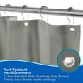 thumbnail image 3 of Kenney Medium Weight PEVA Shower Curtain Liner, 70" W x 72" H, Gray, 3 of 7