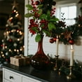 thumbnail image 6 of Simulation Christmas Leaf Plant Stems and Leaves, Ongmies Plant Stems & Leaves – Greenery Home Decor Ornaments for Diy Bouquets & Floral Arrangements, Artificial Red Berry Stems with Holly Stems, 6 of 9