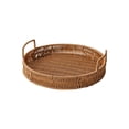 thumbnail image 3 of Naxoaeo Woven Storage Basket, Fruit Snack Tray & Dried Fruit Organizer, Woven Basket for Home Kitchen Counter, Decorative Woven Tray for Tabletop, 3 of 7