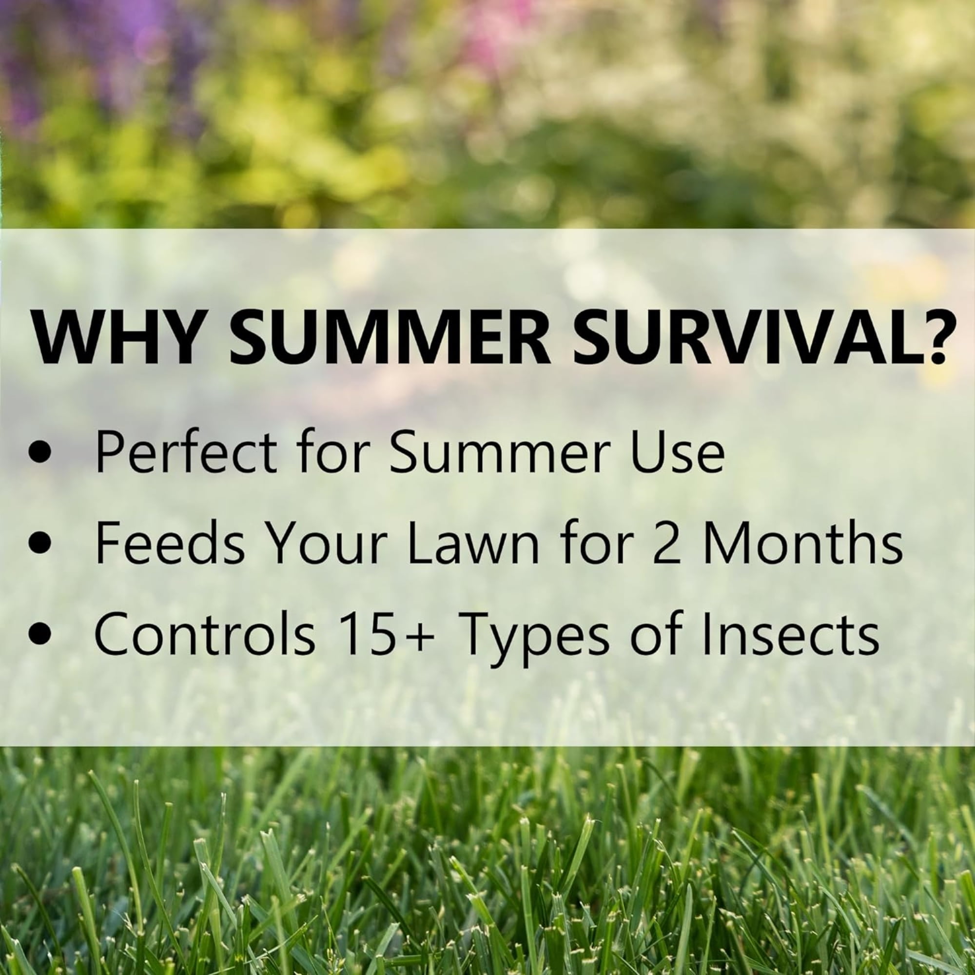 Jonathan Green (12015) Summer Survival Insect Control with Lawn Fertilizer - 13-0-3 Grass Fertilizer (15,000 Sq. Ft.)