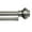 Plated Brushed Pewter, variant on Lumino 1" and 5/8" Plated Brushed Nickel Somerset Knob Adjustable Double Curtain Rod Set, 42"-120"