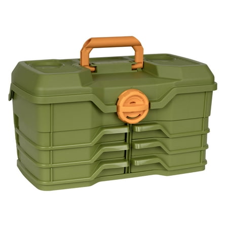 Flambeau Outdoors, NextGen 6/0 Large Tackle Box, 15.5 inches, Fishing Tackle Box, Plastic, Green