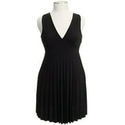 Women's Plus Sleeveless V-Neck Dress