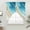 Blue, variant on Blue Gradient Beach Swag Valances for Windows, Kitchen Curtains 36 Inch Length 2 Panels Set, Watercolor Coastal Seaside Waves Ombre Short Curtains for Small Windows Rod Pocket Cafe Curtains 28"x36"