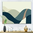 thumbnail image 1 of Designart Abstract Geometric Landscape With Hills Canvas Wall Art, 1 of 4