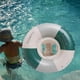 thumbnail image 1 of Piscina de flotación,Asiento de natación inflable del anillo del flotador de la piscina del bebé,Anillo de natación para bebés Entrenador de flotador para piscina Asiento verde con costuras, 1 of 8