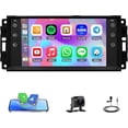 thumbnail image 3 of For Jeep Wrangler 2007-2010 2011 2012 2013 2014 2015-2017 Car Stereo Apple CarPlay Android 15 4+64GB Radio GPS Navi, 3 of 14