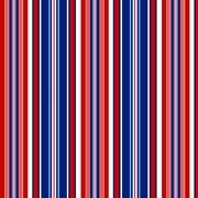 Cotton 44" Patriotic Stripe Fabric, per Yard