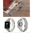 thumbnail image 5 of LEIXIUER Bling Stainless Steel Metal Wristbands Compatible with Apple Watch Bands 41mm 40mm 38mm 49mm 45mm 44mm 42mm Diamonds Metal Band Replacement iWatch Series 9 8 7 SE 6 5 4 3 2 1 Ultra Strap, 5 of 10