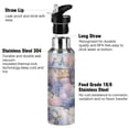 thumbnail image 3 of Painting Snow Houses Trees Sports Water Bottle with Straw Lid Insulated Stainless Steel Leak Proof BPA Free Thermal Mug with Handle for Gym Yoga Cycling Camping, 3 of 8