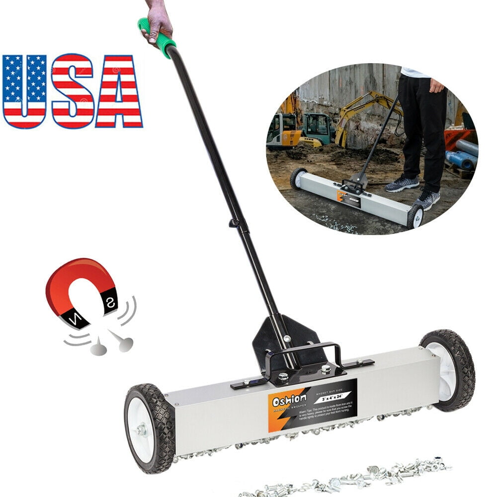 24 Inch Heavy Duty Magnetic Sweeper Magnetic Pickup Tool Telescoping Magnet Tool 