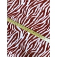 thumbnail image 2 of Fleece Printed Fabric ZEBRA RED WHITE / 58" Wide / Sold by the yard, 2 of 3