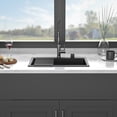 thumbnail image 5 of Quartz Kitchen Sink - 33"x22"x9.65" Black granite composite Drop in kitchen sink, 5 of 9