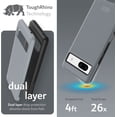 thumbnail image 6 of TUDIA MergeGrip Google Pixel 7a Case Military Grade Dual Layer Heavy Duty - Gray, 6 of 7
