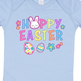 thumbnail image 4 of Inktastic Happy Easter with Bunny Face and Easter Eggs Girls Baby Bodysuit, 4 of 5