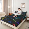 thumbnail image 4 of Homewish Gradient Gamepads 4 Pieces Queen Sheet Sets for Kids Children Boys,Abstract Ombre Ultra Soft Flat Sheet,Video Game Queen Fitted Sheet,Super Cozy Room Decor, 4 of 7