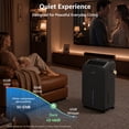 thumbnail image 4 of KNKA Pro Dehumidifier for Home and Basement, MAX 34 Pints Dehumidifier with Drain Hose, Up to 2500 Sq.Ft., Smart Humidity Control, Auto Defrost, Quiet Operation, Black (Test at 95°F, 90% RH), 4 of 10