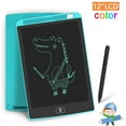 thumbnail image 1 of Tableta de escritura LCD, tablero de escritura colorido de 12 pulgadas, almohadillas electrónicas para garabatos, tablero de dibujo, regalo para niños, niños, niñas, regalos para estudiantes Adepaton FLD-2415, 1 of 7