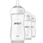 Philips Avent SCF696/37 BPA Free Natural Polypropylene Bottles - 11oz, 3 ct