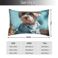 thumbnail image 2 of Yiaed Stylish Dog in Denim Outfit Print Brushed Microfiber Envelope Pillowcases, Standard,Envelope Closure Pillow Cases(No pillow core)-14"x20", 2 of 6