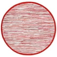 thumbnail image 6 of SAFAVIEH Rag Elena Striped Cotton Runner Rug, Red/Multi, 2'3" x 6', 6 of 10