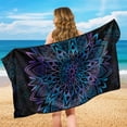 thumbnail image 6 of XYZCANDO Towel Car Seat Cover Blue Mandala Towel Seats Cover for Workout Running Gym, Non-Slip Comfortable Car Seat Towel Cover for Cars Truck, 6 of 11