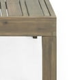 thumbnail image 4 of GDF Studio Allegra Outdoor Acacia Wood and Wicker Loveseat and Coffee Table Set with Cushions, Gray, Mixed Gray, Dark Gray, 4 of 13