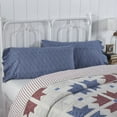 thumbnail image 3 of VHC Brands Celebration Farmhouse Ruffled Pillow Cases, King Size, Floral, Blue, 21x36, Set of 2, 3 of 3