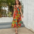 thumbnail image 3 of Candies,sugar, Gummy Dress Summer Street Style Bohemia Long Dresses Female Sleeveless Printed Maxi Dress, 3 of 9