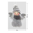 thumbnail image 1 of Decoraciones de Navidad Del Coche Colgante de Ángel de Navidad Ornamento de la Niña Del Sombrero de Punto,Colgante de la Decoración de Navidad 8.5x6x4cm para la Pared Del Árbol O el Coche,Regalos de N, 1 of 2