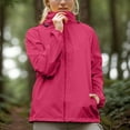 thumbnail image 2 of Yindaity Winter Coats for Women Long Women's Lightweight Waterproof Windproof Adjustable Windbreaker Jackets Hooded with Pockets (Hot Pink,S), 2 of 4