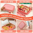 thumbnail image 5 of Bentgo Kids Bento-Style 5-Compartment Leak-Proof Lunch Box - Ideal Portion Sizes for Ages 3 to 7 - Durable, Drop-Proof, Dishwasher Safe, BPA-Free, & Made with Food-Safe Materials (Coral), 5 of 9