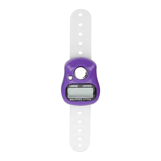 Finger Counter, ABS Plastic Electric Finger Counter with Resettable 5 Digit LCD Hand Tally Counter for Praying and Walking